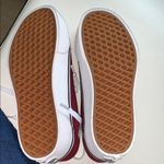 Vans  Maroon‎ and White Classic Sneakers Photo 2