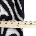 Chico's Maggie Duster Womens Small Black Tan Zebra Open Sweater Vest Lightweight Photo 6