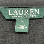 Ralph Lauren Lauren Women 3/4 Sleeve V-Neck Cotton Blouse Black Size 1X Photo 3