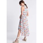 Molly Bracken Parasol Umbrella Printed High Low Midi Dress Size Small Photo 2