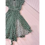 Intrigue  Wrap Dress Womens Size S Green Flutter Sleeve Casual Photo 5