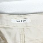 PacSun  Pacific Sunwear Fray Panel Details High Rise Cream Dad Jeans, Size 28 Photo 2