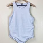 EXPRESS Body Contour High Neck Ribbed Bodysuit | WHITE | X-Large Photo 1