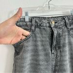 ZARA Gray High Rise Straight Leg Jeans Size: 6 Photo 8