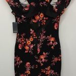Rachel Roy NWT black floral open shoulder dress, size M Size M Photo 3