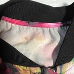 Women's Full Zip Floral Print Lightweight Bomber Jacket Size M Rave Colorful Black Size M Photo 8