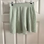 SO  Clothing Y2K Diamond Mini Skirt (S) – Blue Green Rayon Geometric Retro Photo 1