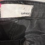 Garage Black High Rise Ripped Jean Shorts Size 9 Photo 3