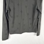 Rails Medium Top Black Sheer Star Print Long Sleeve V Neck Cotton Women 1581 Photo 7