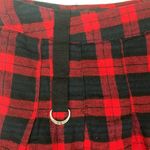 Royal Bones  women's small red plaid pleated mini skirt black punk rock grunge Photo 2