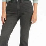 Everlane High Rise Kick Crop Jean in Faded Black, Sz 29 Photo 0