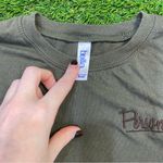 Army Green “Personality” Chameleon Long Sleeve Top Photo 4