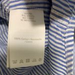 Boden The Classic shirt Button Down long sleeve woman size 6 Petite neon sequin Blue Photo 4