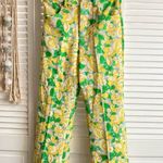 ZARA High Waist Floral Psychedelic Crop Pants| XS Photo 1