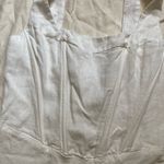 NIA White Corset Sleeveless Square Neckline Mini Dress Size‎ XS​ Photo 4