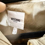 Moschino JEANS Beige Taupe Puffer Utility Jacket Size 6 Photo 1