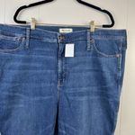 Madewell Jeans Plus Size 37 (45x28.5) 10" High Rise Skinny Danny Wash Tencel NWT Photo 3