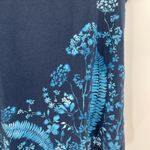 Pure j.jill pj floral knit tunic blue floral tee shirt short sleeve size large Photo 3