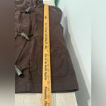 Lauren Ralph Lauren Brown Hooded Lightweight Toggle Jacket Leather Accents Med Photo 7