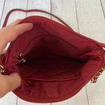 Nicole Miller crossbody full zip red purse w/gold accents Photo 5