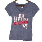 NFL Team Apparel women's New York Giants fan wear v-neck t-shirt size medium Photo 0