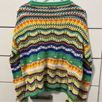 Multicolor Crochet Knit Sweater Photo 2