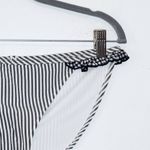 Aerie Stripe Bikini Bottoms with Ruffles NWT Size Medium Full Coverage Bottom Photo 2