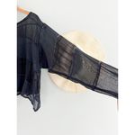 Amy Rigg | Flip Top | Black Lagenlook Blouse | **APPROX** Sz L Size L Photo 3