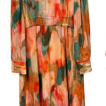 Spartina 449 NWT Edwina Maxi Dress Peach Coral Botanic Garden Watercolor Sz XXL Photo 0