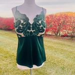 Boston Proper  Elegant Green Velvet Camisole Photo 6