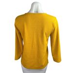 J.Crew Women's Yellow Textured V Photo 1