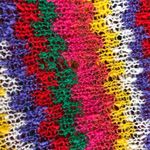 80’s Vintage Rainbow Stripe Knit Boatneck Long Sleeve Sweater size Small Photo 4