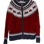 Vintage cardinal embroidered sweater cardigan • grandma’s favorite • 90s 80s Size XL Photo 0