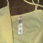 Lucy in the Sky NWOT Wrap Ruffle Dress in Yellow Pebble Cream - Large Photo 2