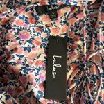 Lulus  Size Large NWT Express Yourself Blush Pink Floral Satin Babydoll Dress Photo 10