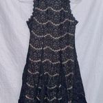 Trixxi Black Sleeveless Nude Underlay Lace Mini Dress size 1 Photo 0