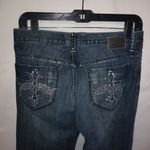 Petrol Sterling 31x33.5 Low Rise Bling Cross Wing Jeans Blue Size 31 Photo 4
