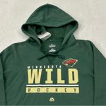 Majestic Minnesota Wild Fan Fashion NHL Pullover Hoodie Sweatshirt Women’s L Photo 1