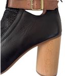 Miz Mooz EUC  Leather Salina Heeled Bootie Sandals Black Size 7 1/2 Photo 1