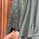 Ecote  top green mineral wash distressed look embroidered Photo 10