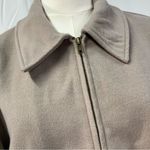 MELLODAY  Light Weight Zip Up Coat Pockets Collar Beige preppy neutral women’s XL Photo 2