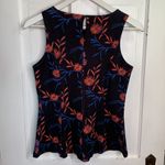 Anthropologie  ett:twa Tillie Floral Tank Peplum Top W-700 Sz XS Photo 7