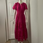 Anthropologie  The Somerset Romantic Pink Maxi Dress: Cutwork Edition Size Small Photo 5