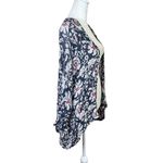 Abercrombie & Fitch Open Front Cardigan Sweater Lightweight Knit Floral One Size Photo 5