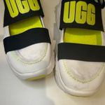 UGG  Slingback Runner Sneaker Sandal White Black & Yellow Size 6 Photo 3