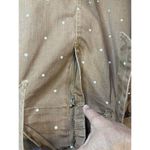 Blu Pepper Mini Skirt L Brown White Polka Dot High Waisted Belted Ruffle Waist Photo 4