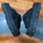 Skechers Jammers leather sandals Sz 6 Black Platform Chunky 90s Y2K slides Photo 5
