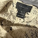 Gracia  Cream and Black Lace Blouse Photo 2