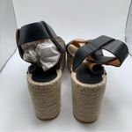 ALOHAS NWB  Kailua  Black  Platform Wedge Leather Espadrille Sz 39 /8.5 1699 Photo 11