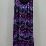 Planet Blue Blu Moon Maxi Cover Up Dress Women one Size Goddess U Back Celebrity Purple NWT Photo 3